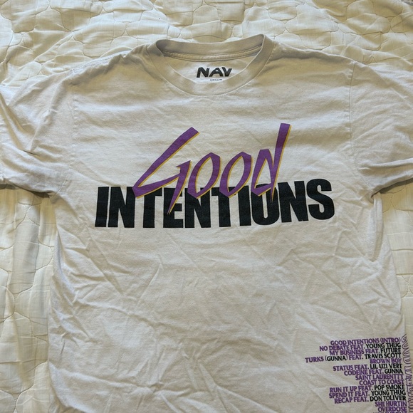 VLONE - NAV GOOD INTENTIONS- T-SHIRT - Picture 1 of 3
